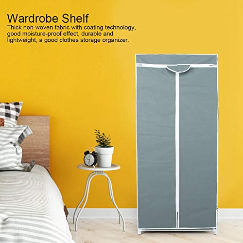Draagbare kleding garderobe, Rits Type niet-geweven stof kleding garderobe vouwen kleding kast plank opslag Organizer - Image 6