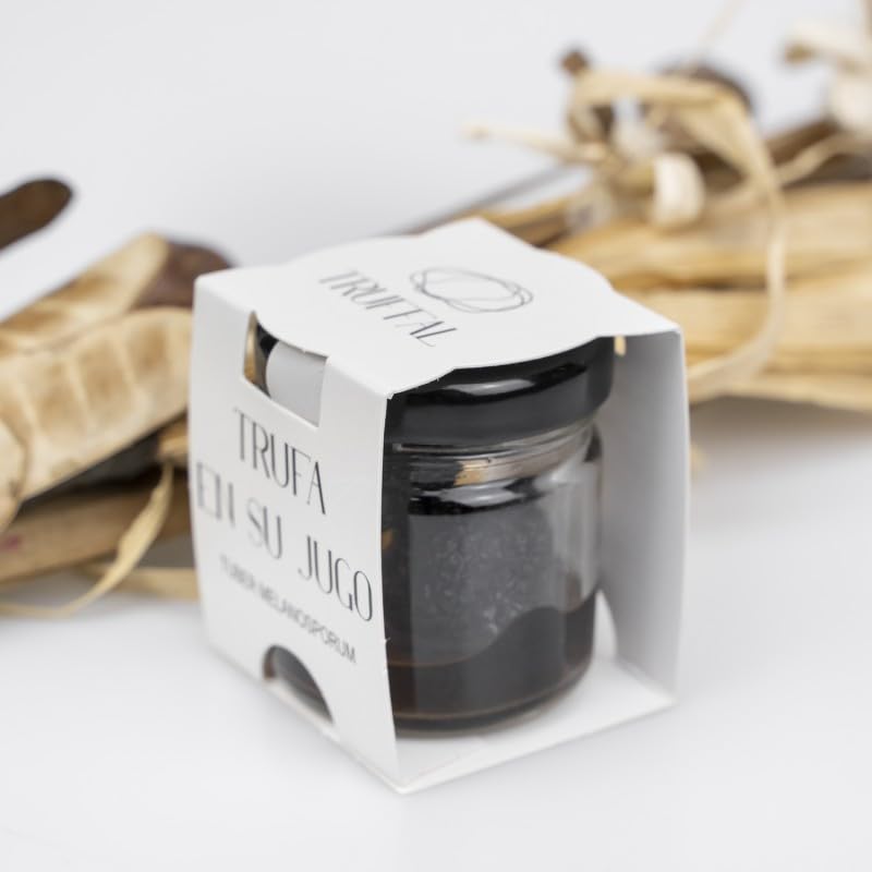 Trufa Negra en su Jugo (Tuber Melanosporum) - Trufas de Máxima Calidad Conservadas en su Jugo Natural - Sabor Intenso y Profundo 15gr