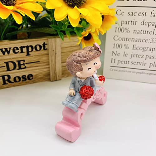 Image of AUGEN Polyresin Love Idol Statue Showpiece for Home Decor Decoration and Gifting (7532-C6, 9cm)