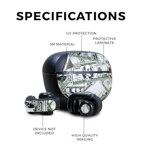 Image of Carbon Fiber Skin Compatible with Bose Ultra Open Earbuds - Phat Cash - Premium 3M Vinyl Protective Wrap Decal Cover - Easy to Apply | Crafted in The USA by MightySkins