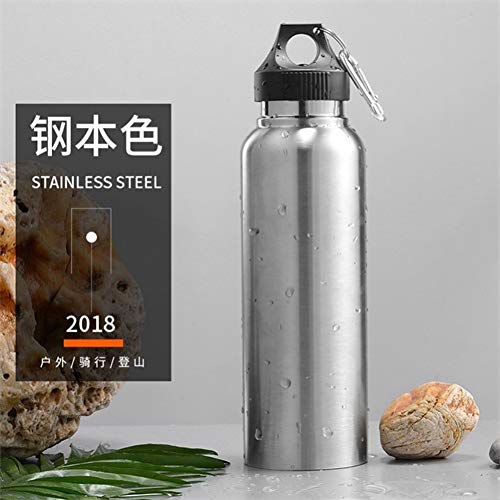 LFKBWB Thermos cup Portable Vacuum Sports Water Bottle Stainless Steel With Carabiner Travel Cycling Hiking Camping Bottles