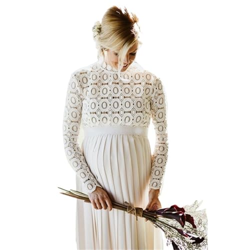 Weißes Umstandsabendkleid Babyparty...