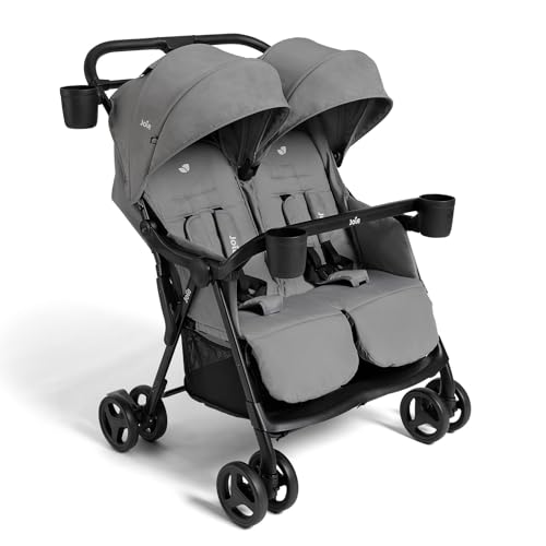 Image of Joie Baby, Rosemary Side-by-Side Double Stroller - Lightweight, Compact, and Comfortable Side-by-Side Stroller for Twins or Siblings