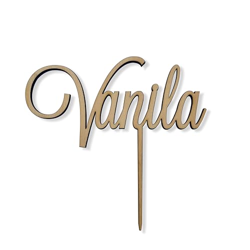 Cake Topper Personalizzato – Decorazione Torta con Nome o scritto– Perfetto per Compleanni, Matrimoni, Battesimi, Anniversario e Feste - Sono disponibili i colori e 6 caratteri - Acrilico o Legno
