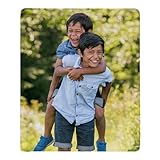 Let's Make Memories Photo Blanket Customized Picture - Personalized Blanket for Adults - for Kids - for Her - For Mother's Day - Portrait - 50'x60' - 1 Photo