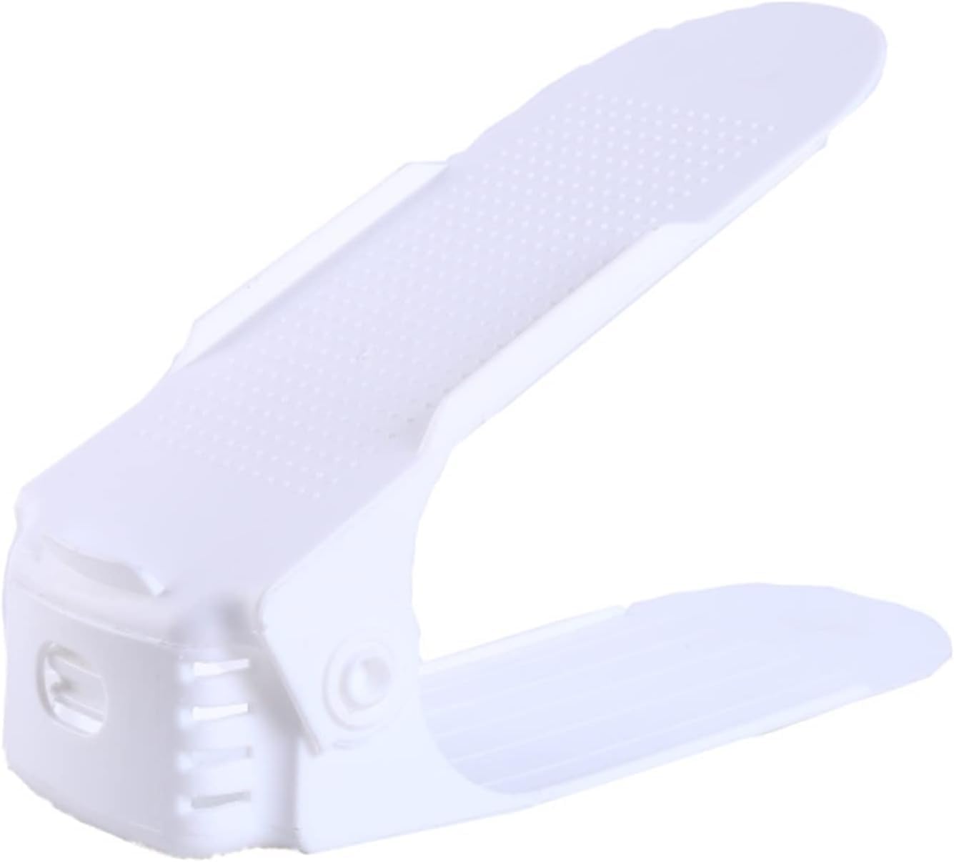 Shoe Slots, Shoe Holder 5pcs Adjustable Rack Organizer Footwear Storage Stand Support Space(Khaki)