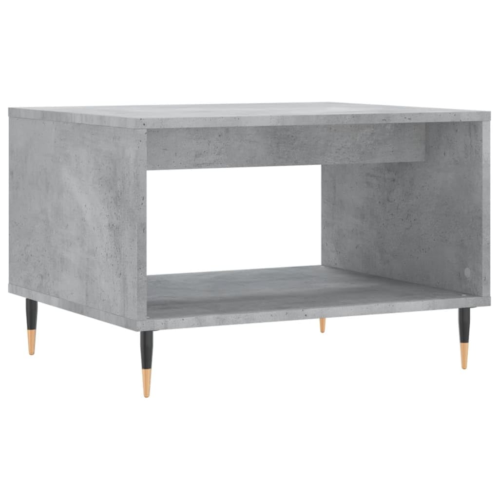 Homgoday Tavolino da caffè grigio cemento 60 x 50 x 40 cm, tavolino in legno ingegnerizzato, tavolino da tè per soggiorno, sala di accoglienza degli ospiti, camera da letto e ufficio 248 mobili