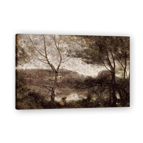 Toile paysage français de haute qualité : tableau décoratif salon 80x120