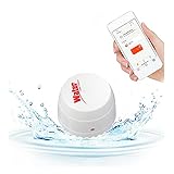 Sensore di acqua Wifi, sensore di rilevamento allagamento a sensibilità eccellente, sensore di perdite dacqua wireless, per cantina, bagno, cucina e sicurezza domestica