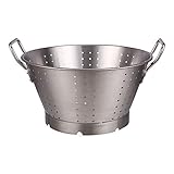 Stalwart DA-CL3620 Heavy Duty Double Handed Colander Bowl 10L Stainless Steel