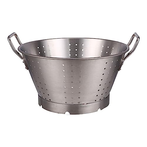 Stalwart DA-CL3620 Heavy Duty Double Handed Colander Bowl 10L Stainless Steel