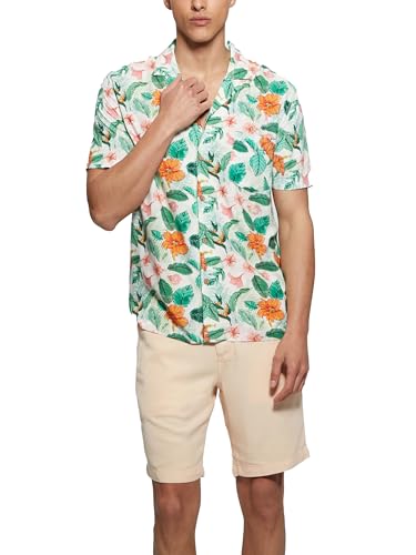 Chemise à manches courtes imprimée Eco Fluid Guess Homme