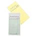 National Checking A6000G 3-12" Width, 6-34" Height, 2 Part 17 Line Guestcheck Carbon Green Board (Case of 50)