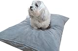 ehomegoods DIY Do It Yourself Luxurious Soft Durable Gray Micro Suede Pet Bed Dog Pillow Cover + Int