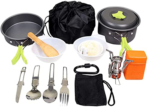 Couverts pliables couleur et ustensiles compacts pour sac à dos