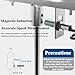 Power Mixer Pneumatic Agitator Clamp-On Drum Agitator Industrial-Grade Pneumatic Shaker Paint Stirring Tool，Pneumatic Paint Mixer, 1/8 5 Gallon Air Agitator with Digital Display & Auto Lift,