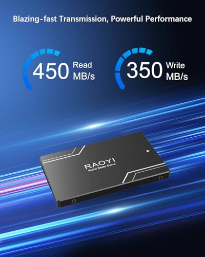 Image of RAOYI 128GB Internal SSD SATA III 2.5 inch Solid State Drive 3D NAND Flash Advanced SSD Hard Drive Up to 450MB /s SATA 3 SSD Upgrade Performance for PC Laptop