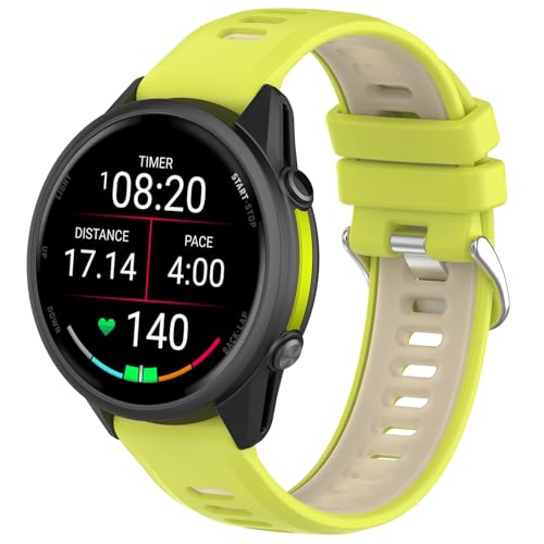 Gheper 22MM �E�H�b�`�o���h compatible with Garmin Forerunner 970/935/945/955/965/265/255/265 Music/255 Music/Vivoactive 4/Venu 3/Foreru