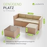 Punta Cana Polyrattan Lounge-Set M Creme