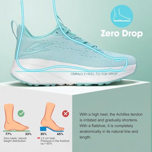 Image of ZOVE Womens Walking Shoes Cushioning Non-Slip Breathable Running Sneakers Tennis Comfortable Athletic Gym Workout Casual Shoes Lightweight Sports Cross Training Fashion Sneakers