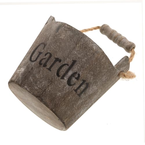 BESTonZON Fioriera in Legno Fioriera Botte in Legno Per Piante Da Contenitore Per Riutilizzabile Decorazione Per