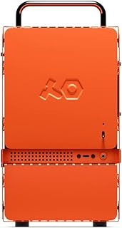 Teenage Engineering Computer-1 Mini-ITX Computer Case with Powder Coated Aluminum, Chrome Metal Handles, and Dual-Slot GPU, Do It Yourself, Small Form Factor PC Case Compatible with SFX Power Supply