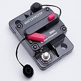 BLARYETI Circuit Breaker with Manual Reset for Boat Trolling Car Audio RV ATV Audio System, Inline Fuse, Water Proof, 12V-48V DC, 300A