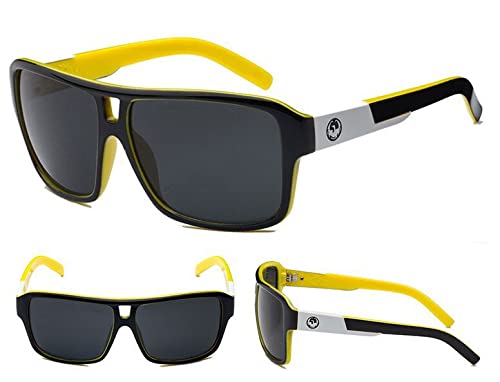 Lunettes de soleil de sports de plein air rétro style dragon design carré pour l'été
