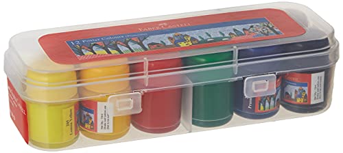 Faber-Castell Poster Color Plastic Box -Pack of 12 (Assorted)
