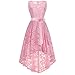 Produktbild JUSTSELL 1950er Kleider für Damen Herbst,Frauen 50er Vintage Retro Kleider Blumen Spitze Abendkleid Lange Ärmel Cocktailkleid Brautjungfer Hochze Kleider
