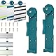 Führungsschienen-Wandhalterungen Kompatibel für Makita, Wandbefestigungen für Trockenbauwände, blanke Wände und Paneele an Garagentoren oder Anhängerwänden - 2er Set(black)