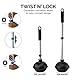 NEIKO 60168A WC-Saugglocken-Set, 4-teilig, Bonus Mini-Waschbecken und Abflusskolben, WC-Bürste und Behälter, patentiertes Allwinkel-Design, Teleskop-Aluminiumgriff, Badezimmer-WC-Bürste und Kolben-Set