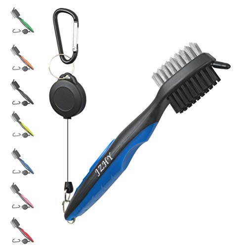 JZHY Golf Club Brush and Club Groove Sharpener Cleaner Tool Set with 2