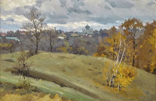 Tableau graffiti de la forêt de Moscou par Bogdanov-Belsky 60x90cm