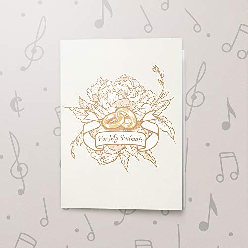 Wedding Anniversary Greeting Card With Sound Recorder, Cute Anniversary Card, Paper Anniversary Recordable Card, Musical Anniversary Greeting Card 00076 (120sec Recordable)