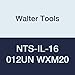 Walter Tools NTS-IL-16 012UN WXM20 Carbide NTS Threading Inserts, Internal Thread, Full Profile, American UN 60 Degree (Pack of 10)
