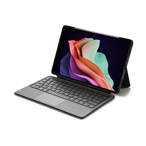 [UK Verision QWERTY] Clavier sans Fil pour Lenovo Tab P11 2ème génération 11,5" (TB350FU) 2023 Clavier magnétique avec Housse de Support BK56U TrackPad