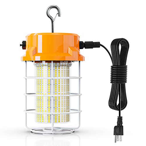 80W LED Temporary Work Light 12000Lm 5000K Construction Lights Led Work Light IP67 Dust Waterproof Portable Lights with Stainless Steel Guard Hook for Mine Wharf Job Site Garage Factory Lighting 80W LED Temporary Work Light 12000Lm 5000K Construction Lights Led Work Light IP67 Dust Waterproof Portable Lights with Stainless Steel Guard Hook for Mine Wharf Job Site Garage Factory Lighting