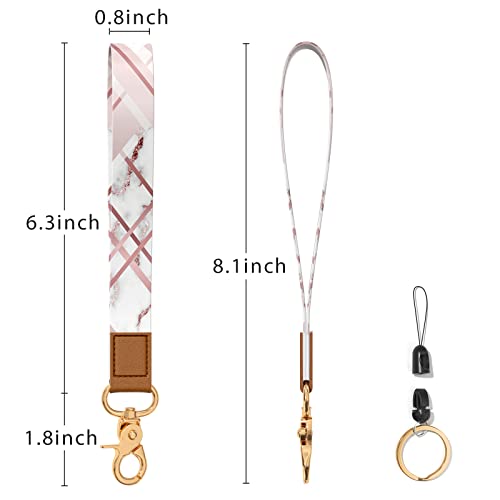 Image of Wrist Lanyard Key Chain, Wristlet Strap Keychain Holder for Women Men Car Keys Wallet Card Phone