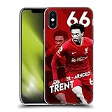 Head Case Designs Officially Licensed Liverpool Football Club Trent Alexander-Arnold 2021/22 First Team Gel Case [Military Grade] Compatible with Apple iPhone X/iPhone Xs & Compatible with MagSafe