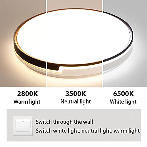 Chambre à coucher cocooning avec le lustre de plafond LED à lumière variable - 3