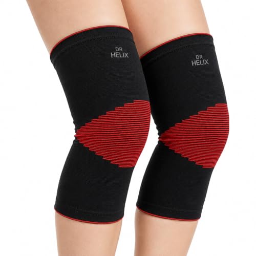 Image of Unisex 3D Knee Cap Red | Adjustable Support for Knee Pain Relief & Injury Prevention | Breathable, Comfortable & Durable|Ideal for Sports, Recovery & Daily Use - (Size - XL)