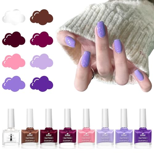 Set de 8 esmaltes para uñas MTSSII 15ML miniatura 4