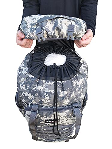 MOCHILA 75L GRANDE TÁTICA PESCA TRILHA CAMPING RESISTENTE (Verde)