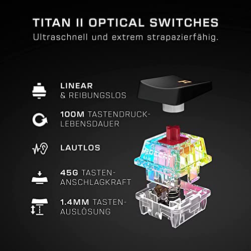 Vulcan II Mini Black Gaming Tastatur - Red Switches, Deutsches Layout - Tastiera gaming - Immagine 7