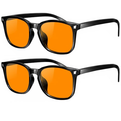 Image of livho High Tech Blue Light Blocking Gaming Glasses | Computer Glasses, Advanced Blue Light Blocking, Screen Fatigue Protection, UV Protection, Black