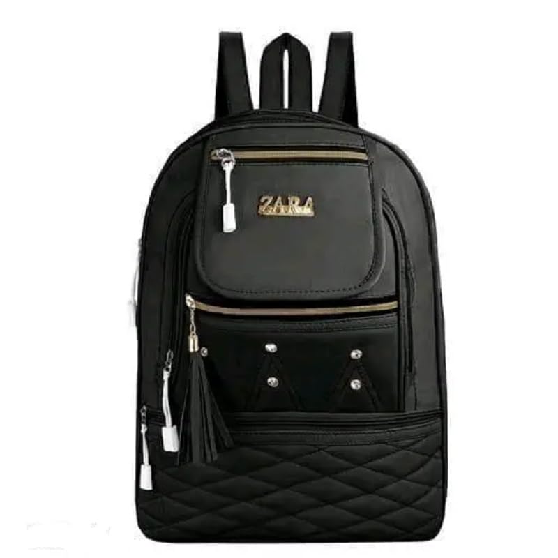 Kids Fashion Backpack with Tassel, Zipper for School, College, Work, Travel Backpack for Women Elegant Backpack Purse Ladies Leather Shoulder Fitting Rakhi Gift for Sister, Mother Bhabhi-image-33