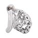 TERNENCE Ergonomic Design Stainless Steel Male Chastity Device Easy to Wear Male Cock Cage (45mm M Size)