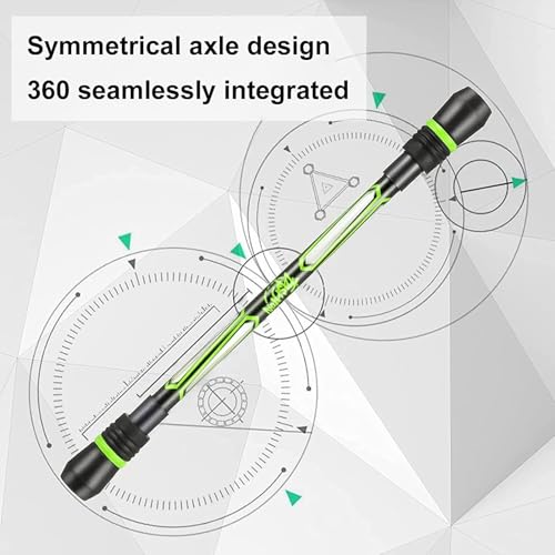 Image of 2Pcs Spinning Pen Mod Set, Rotatable Finger Spinner Rollerball Pens with Non-Slip Weighted Design, Black Ink Writing Pens for Kids, Teens & Students