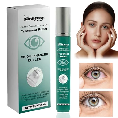 Medilisk - Rodillo para mejorar la visión, suero de rodillo para ojos, mejora la claridad visual, alivia la tensión ocular, rodillo de masaje ocular, alivio de la tensión ocular, hidrata y promueve la